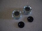 TWO- Trailer Axle Dust Cap Cup Grease Cover RV Camper