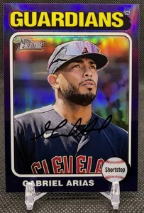 2024 Topps Heritage numero alto GABRIEL ARIAS viola cromato! - Guardiani - Foto 1 di 2