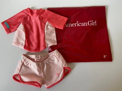 *STOCKING STUFFER* NUEVO en paquete American Girl Camisa de baño y pantalones cortos conjunto traje de baño Foto 1 de 4