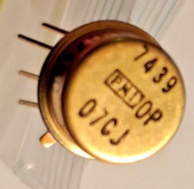 (1) Amplificador Operacional PMI HO749C/UN7/O-7CJ, Inversión/TO-99/Chapado en Oro Foto 1 de 4