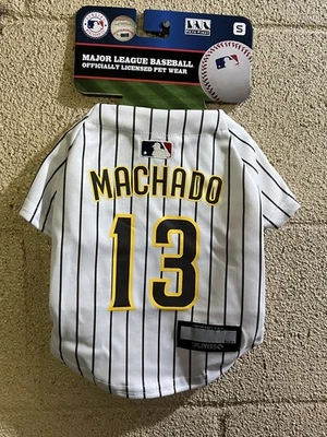 Camiseta MLBPA Pet - Uso licenciado Machado 13 tamanho 3pequeno, 1 xs - Imagem 1 de 3
