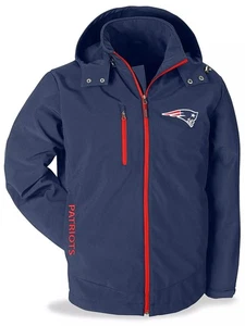 NFL New England Patriots Soft Shell Hooded Jacket Men’s Size Large - Picture 1 of 8