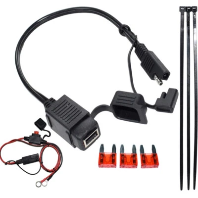 Waterproof Motorcycle 12v USB Power Socket Adapter Charger Outlet Motorbike UK - Image 1 of 4