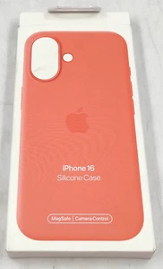 Custodia in silicone originale Apple MDGN4ZM/A iPhone 16 con MagSafe - mandarino - Foto 1 di 4