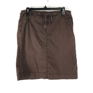 J. Crew Broken-In Chino Skirt Women's Size 8 Brown Classic Twill 100% Cotton - Picture 1 of 9