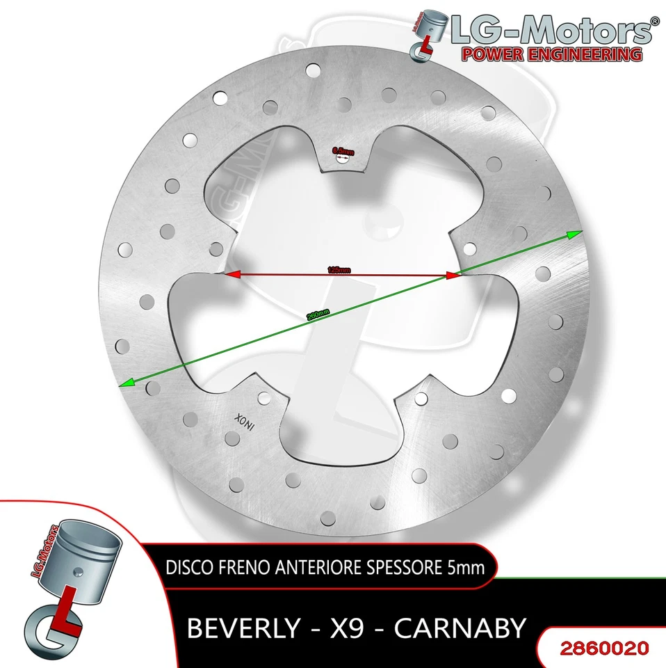 DISCO FRENO POSTERIORE PIAGGIO Beverly ie Tourer E3 400 2008 2009  - Immagine 1 di 1