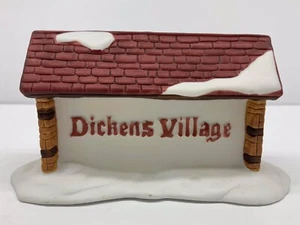Dept 56 #6569-2 Heritage Christmas Dickens' Village Town Sign Department No Box - Picture 1 of 10