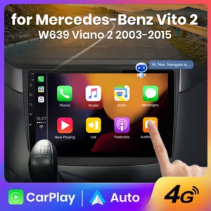 6+128G Android13 Autoradio CarPlay DAB+GPS Navi für Benz Vito2 W639 Viano2 03-15 - Bild 1 von 16