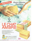 PUBLICITE ADVERTISING 056  1962  le savon Chat Ambré