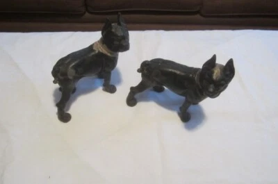 Par antigo de paradas de porta de cachorro azul ferro do Maine - 8" de comprimento e 9" de altura - Imagem 1 de 4