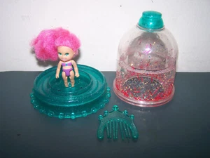 VINTAGE PLAYSKOOL KRYSTAL PRINCESS TROPICS DOLL GLOBE COMB TEAL - Picture 1 of 3