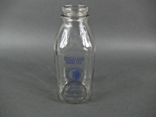 Hatchland Dairy Quart Glass Milk Bottle No. Haverhill, NH. Nice and Clean.