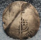 (1554-58) Angleterre gruau argent 4P pièce S-2508 Philip & Mary Dent & Bent 