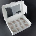 10 Pack Window Cupcake Box with Insert 14" x 10" x 4"  HEAVY DUTY HOLDS 12 EACH