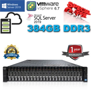 Dell PowerEdge R720xd 2x E5-2697v2 2,70 GHz 12Core 384 GB DDR3 960 GB SSD RAID H710 - Foto 1 di 12