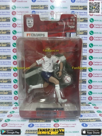 David Beckham England 2005 2006 2007 home FT Champs new blister 6inch rare Cover