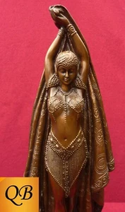 ART DECO ANTINEA BRONZE TÄNZERIN FIGUREN CHIPARUS SKULPTUR 1920 STATUE ORNIMENT - Bild 1 von 7