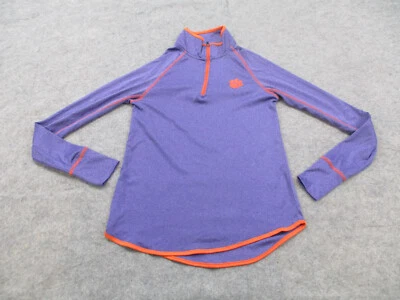 Suéter Clemson Tigers Mujer Pequeño Púrpura Naranja Pullover Sudadera Coliseo Foto 1 de 4