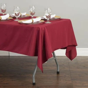 1/10PK LinenTablecloth 60 x 126 in Polyester Tablecloths for Wedding Event Party - Picture 1 of 71