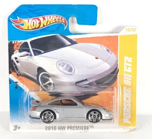 Hot Wheels Short Card Porsche 911 GT2 grau 2010 HW Premiere - Bild 1 von 1