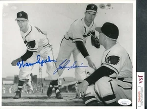 JSA Warren Spahn & Johnny Sain Dual Autographed Signed AUTO 8x10 Photo TRB 1267 - Picture 1 of 1