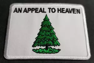 Parche bordado AN APPEAL TO HEAVEN aprox 2,5X3,5" - Imagen 1 de 2