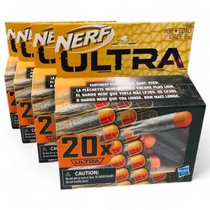 4x Ultra Nerf 20 Dart Pack Refill The Farthest Flying Nerf Darts (80 Darts) - Picture 1 of 1