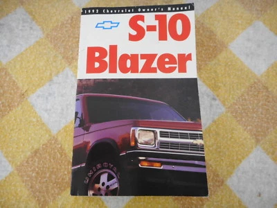 1992 Chevrolet S-10 Blazer Manual do Proprietário - Novo na caixa - Imagem 1 de 3