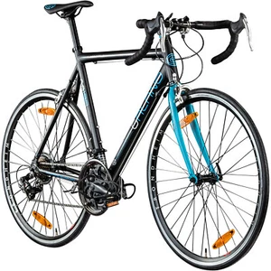 Rennrad Speedbike Rad 700c 28Zoll Fahrrad 14s Galano Giro d'Italia schwarz/blau - Bild 1 von 8