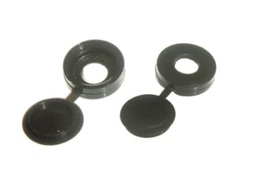 New 1,000 X Screw Caps With Hinged Covers To Fit No. 6 &Amp; No. 8 Screws Black - Picture 1 of 1