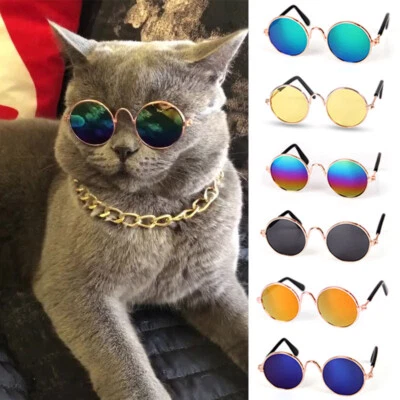 UK Dog Cat Pet Glasses For Pet Small Dog Eye-wear Puppy Sunglasses Photos Props" - Image 1 of 4