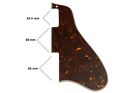 New - Pickguard For Gibson Es-335 Long, 3-Ply Tortoise