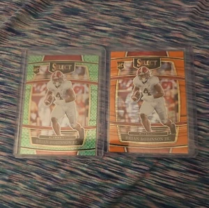 Brian Robinson Jr 2022 Select Draft Concourse Rookie RC FOTL Neon Orange /26 - Bild 1 von 2
