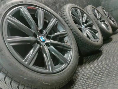 4 Orig BMW 5er G30 G31 Alufelgen Winterreifen 245/45 R18 6mm Dot:21 - Bild 1 von 4