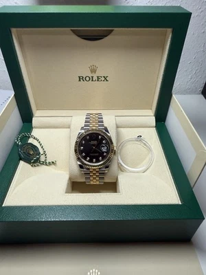 Rolex Datejust 41 mm Jubilee quadrante con diamanti bicolore - Immagine 1 di 4