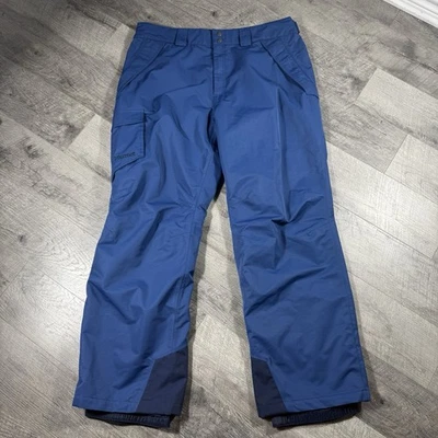 Hombres 2XL MARMOTA Azul Nylon Nieve Esquí Invierno Deportes Malla Forrados Pantalones de Carga Foto 1 de 4