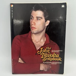Vtg. '70's John Travolta Scrapbook Black & White Pictures Book RARE - Picture 1 of 7