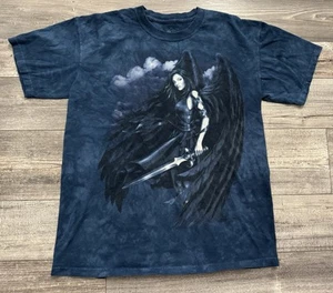 Vintage The Mountain Fairy Soldat Schwert Hemd Herren Größe Large blau 2004 Y2K - Bild 1 von 7
