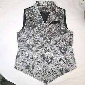 Vatpave Men's Victorian Suit Vest Steampunk Gothic Waistcoat Size S NWOT - Picture 1 of 8