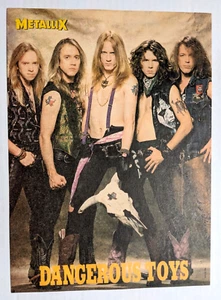 DANGEROUS TOYS / REVISTA BANDA AÑOS 80 PÁGINA COMPLETA PINUP PÓSTER RECORTE + DVD (2) - Imagen 1 de 1