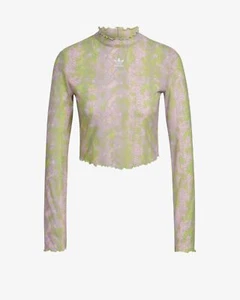 adidas Originals Women's Snake Mesh Top, Clear Pink - Picture 1 of 4