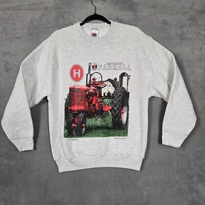 Sudadera Farmall Vintage Hombre M Tractor Gráfico Años 90 Fruta del Telar Hecha en EE. UU. - Imagen 1 de 11