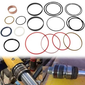 Kit guarnizioni idrauliche per cilindro braccio terna John Deere 310D 315D 410D - Foto 1 di 10