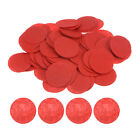 300pcs Round Felt Circles, 50mm 2" Craft Felt Pads Non-Woven Fabric Pad Red