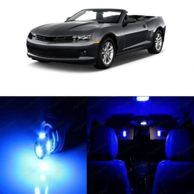 Kit de 7 luces interiores LED azules para Chevy Chevrolet Camaro 2010-2015 + HERRAMIENTA Foto 1 de 4