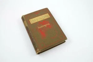 Antique 1800's Lady of The Lake "Illustrated" Book Sir Walter Scott Crowell & Co - Imagen 1 de 12