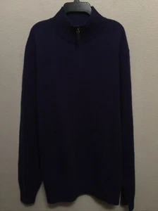 NEW Isaac Mizrahi Men's XL 1/4 Zip  Cashmere Long Sleeve Sweater NWT - Picture 1 of 6