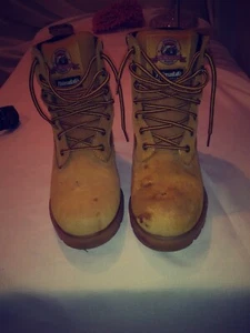 Brahma water proof mens size 8 1/2.  Boss model #2583720, tan colored Leather - Picture 1 of 12