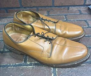 Allen Edmonds Dickson Men’s Leather Camel Brown Split Toe Dress Shoes size 13D - Picture 1 of 7
