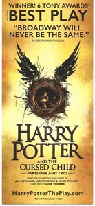 HARRY POTTER AND THE CURSED CHILD ad flyer Broadway J.K. ROWLING - Picture 1 of 2